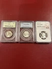 Washington Quarters 1939-D 1944-S 1953 PCGS NGC MS65 MS66 PF66 Silver