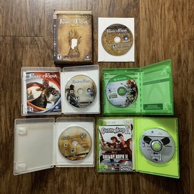 Untested As Is Video Game Mixed Lot of 8 Disc and Case Bundle Wii Xbox PS3
