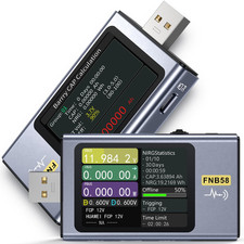 Bluetooth USB Power Tester 4-28V 7A LCD Fast Charge Capacity Measurement