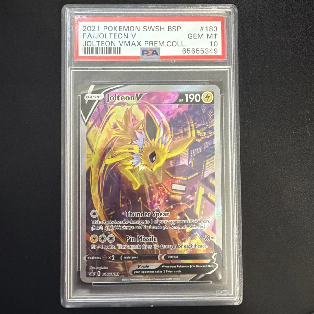 サンダース　PSA10 2023 Jolteon Gem Mint 10 Jolteon Pokémon TCG Professional Sports Authenticator (PSA) Grade
