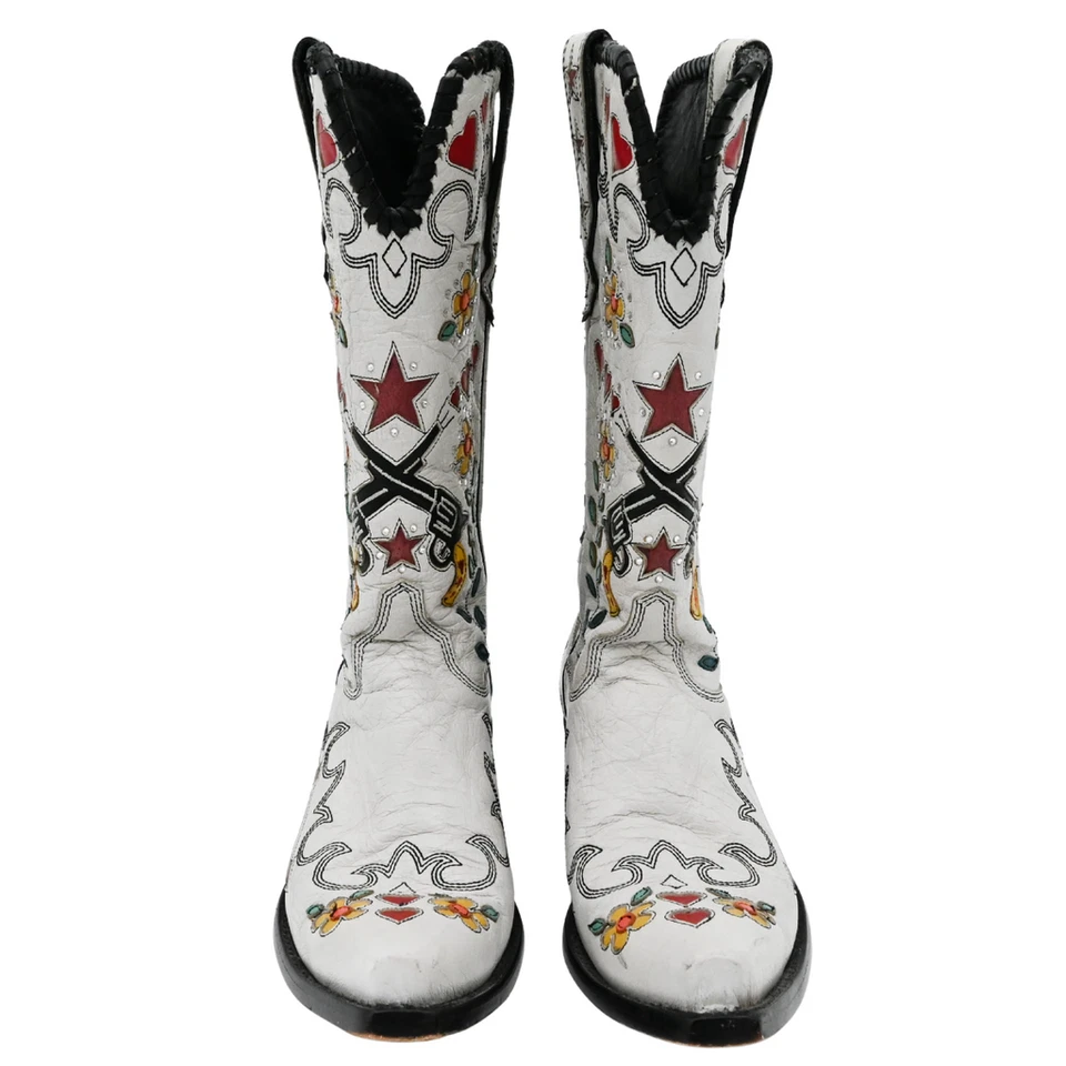 DOUBLE D RANCH X OLD GRINGO | Cowgirl Bandit Leather Western Boots Size 7.5 B - Image 3 of 4