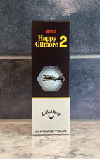 Callaway CHROME TOUR Happy Gilmore" Just Tap It In" Golf Balls One Sleeve NEW
