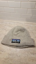 Patagonia Toddler Baby Brodeo Wool Gray Cap Hat Excellent Condition