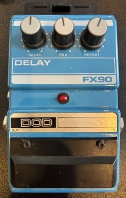 Vintage DOD FX90 Analog Delay Echo Guitar Pedal 1984-93 Bars Design Tested Rare
