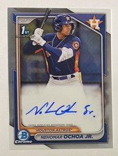 2024 Bowman Chrome Prospect Autographs Nehomar Ochoa Jr Rookie 1st Bowman Auto