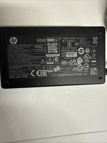 LOT OF 5 GENUINE HP 65W AC ADAPTER 19.5V  3.33A Blue Tip  Mixed model numbers