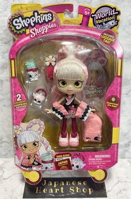 Shopkins Shoppies Doll Sara Sushi World Vacation Series Suitcase