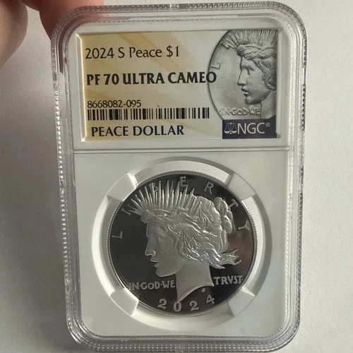 2024-S Proof Peace Silver Dollar NGC PF 70 Ultra Cameo