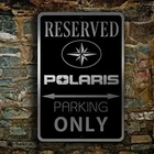 "Polaris Parking Only"Vintage Tin Metal Signs Home Décor 8x12 Wall Sculpture|Alu