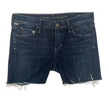 Citizens of Humanity Women  s Ava Low Rise Handmade Cut Off Jean Shorts Size 27