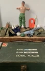 Vintage Hasbro GI Joe 1964 Action Figure (armless) Clothes Case Accessories Lot