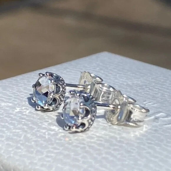 Nuevo Genuino Pandora S925 CLARO Brillante Corona Tachuela Circonita Circonita 298311CZ Foto 2 de 4