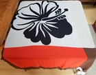 VGUC Women's BIG Vintage Colorful Chiffon Scarf Floral Center 48 x 50 Laundered — photo 2