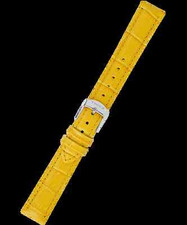 NEW-TIMEX 16MM YELLOW CROC. LEATHER BAND,STRAP REPLACING TOOL  T7B942