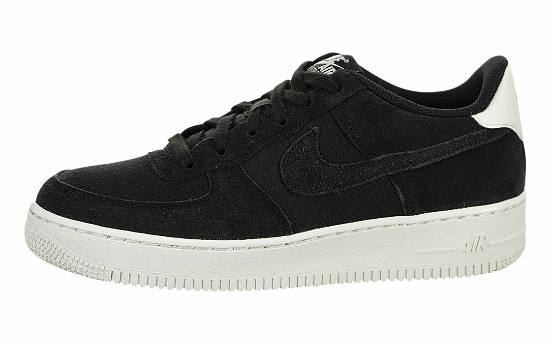 NIKE AIR FORCE B&W SUEDE GIRLS Women's BOYS TRAINERS GS UK EUR