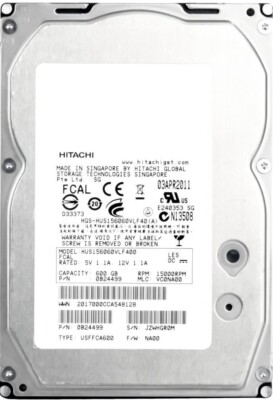 HGST ULTRASTAR 15K600 HUS156060VLF400 600GB 15000RPM 64MB FC 3.5'' HARD DRIVE