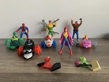 Vintage 1995 McDonald's Happy Meal Spider Man Toys Disinfected Collectibles