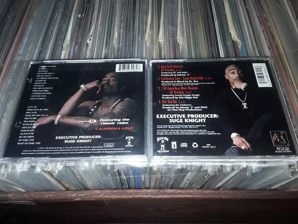 2 PAC 2CD ALL EYEZ ON ME 96 USA HYPE STICKER SEALED BONUS DISC&POSTER RAP TUPAC - Image 3 of 4