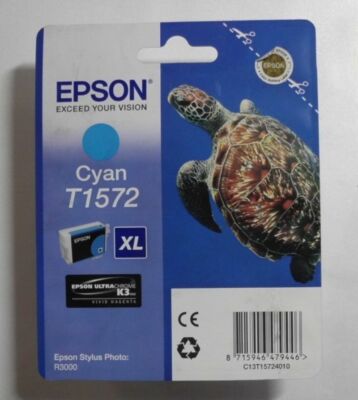 Epson T1572 Tintenpatrone cyan für Stylus Photo R3000   OVP
