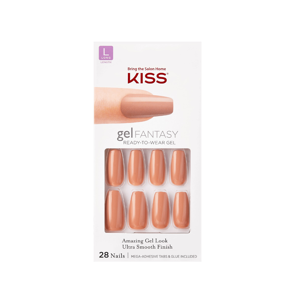 Гель-лак Kiss Gel Fantasy для длинных ногтей KGNC104F 5190₽