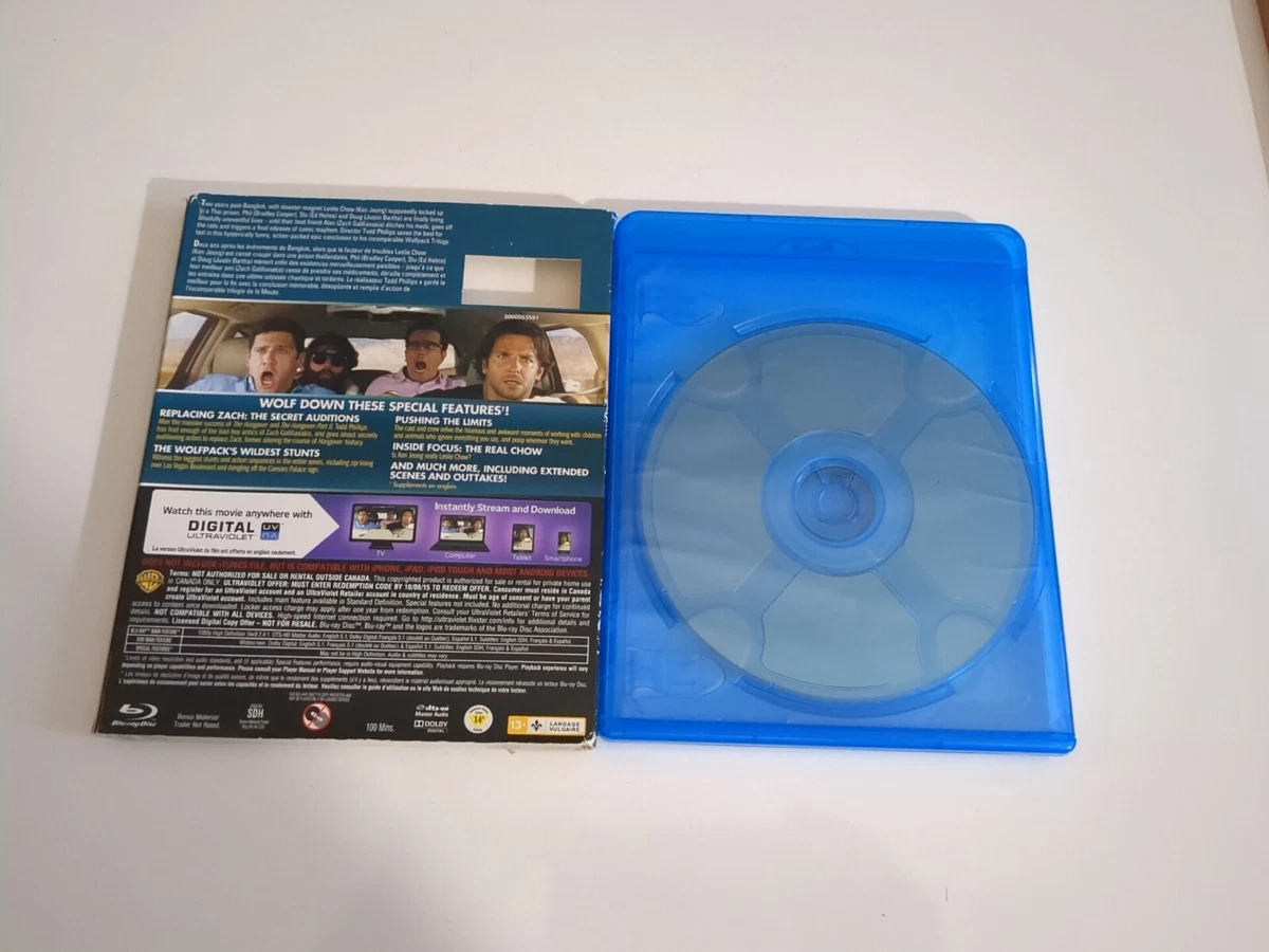 The Hangover Part III (Blu-Ray Only No DVD, Slipcover But No Cover.