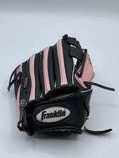 Franklin Glove 4809 9 1/2 Inch Youth RTP Baseball Softball Black Pink