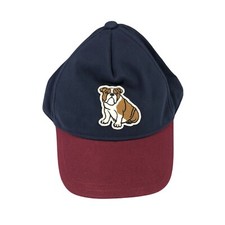 Janie and Jack Boys Baseball Cap Bulldog Navy Blue Red 4-5