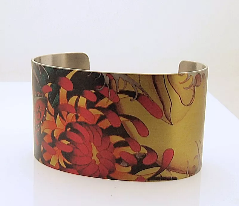Tattooed steel cuff bracelets deals