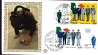 POLICE UNIFORMS 1986 ITALY SILK FDC