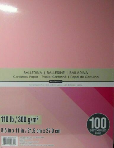 Recollections 110 Lb Heavyweight Cardstock Paper - 8.5x11, 100 Sheets, Matte, Solid Colors - You Pick!