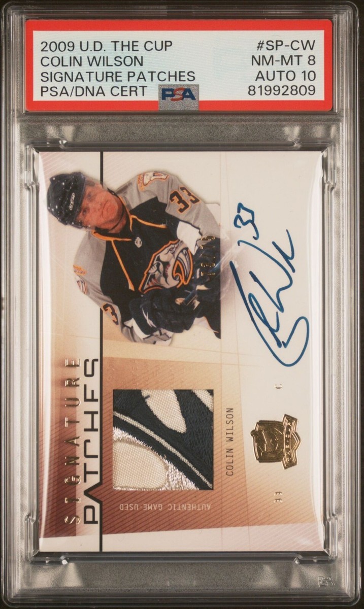 PSA 8 AUTO 10 2009 UPPER DECK THE CUP SIGNATURE PATCHES SP-CW 