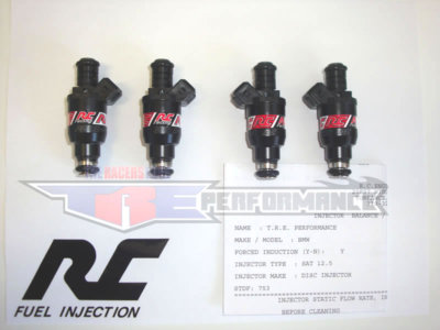 RC 1000cc Flowmatched Fuel Injectors fit 420a 2.0L 2.4L DOHC Bosch 100 ...