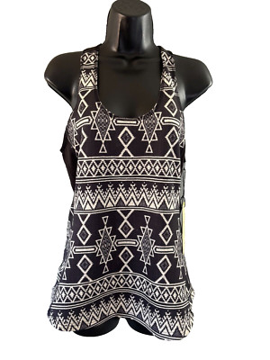 NWT Burton Dry Ride Tank Top Womens Size Small Racerback Scoop Neck Geo Print