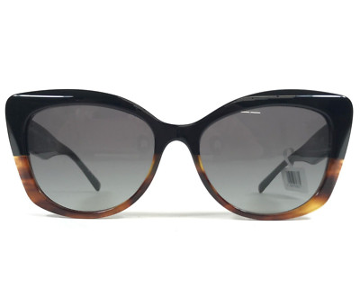 Giorgio Armani Sunglasses AR8161 5928/11 Black Striped Brown with Gradient Gray