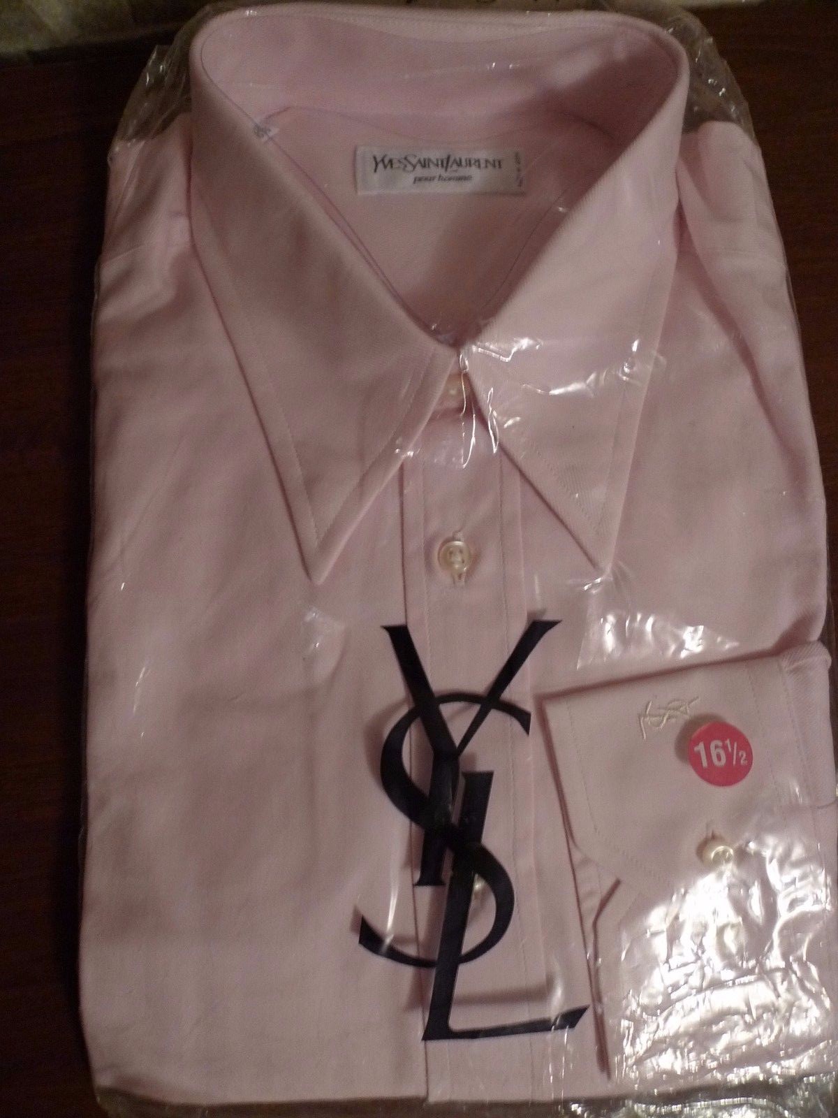 YVES SAINT LAURENT POUR HOMME CAMICIA UOMO ROSA ITALIA 42 16 5
