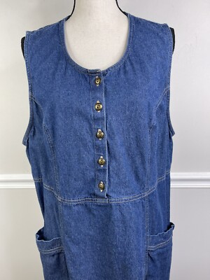 denim chore dress Denim Chore Dress- Large Left!