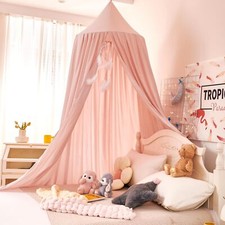 Princess Canopy for Kids Bed Soft Mosquito Net Dreamy Reading Nook Girls Room