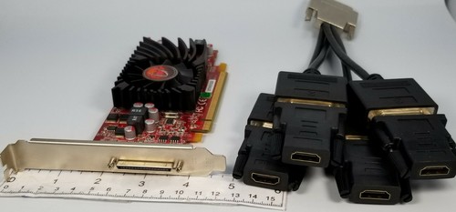 VisionTek AMD HD 5570 1GB VHDCI Quad DVI & HDMI Windows 10 ATX Video Card - Picture 4 of 10