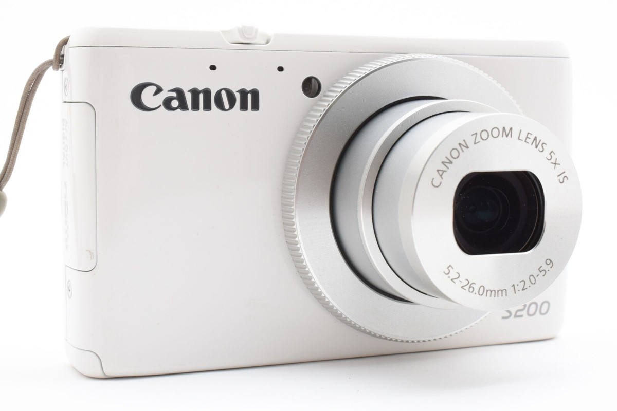 (早い物がち) Canon PowerShot S200 Canon Digital Camera Powershot S200 5x Optical Zoom White