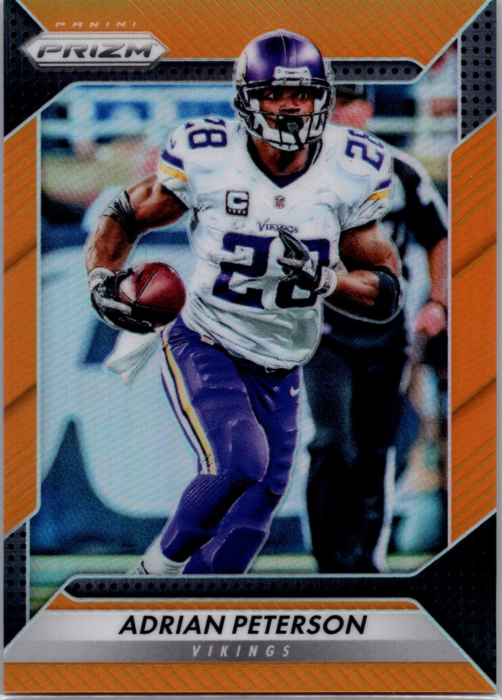 2016 Panini Prizm - Orange #159 Adrian Peterson /299