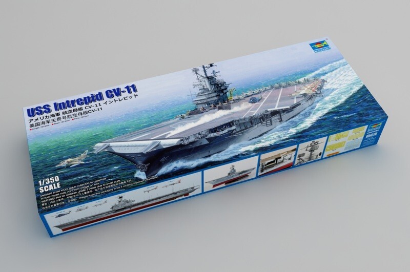 Trumpeter 05618 1:350th scale USS Intrepid CV-11
