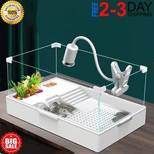 Turtle Tank Kit Tortoise Habitat, Aquarium Tank With Pump  Filter, Acrylic