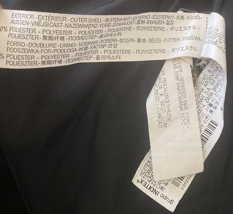 Zara Basic Women's Brown Polyester Nylon Hooded J… - image 7