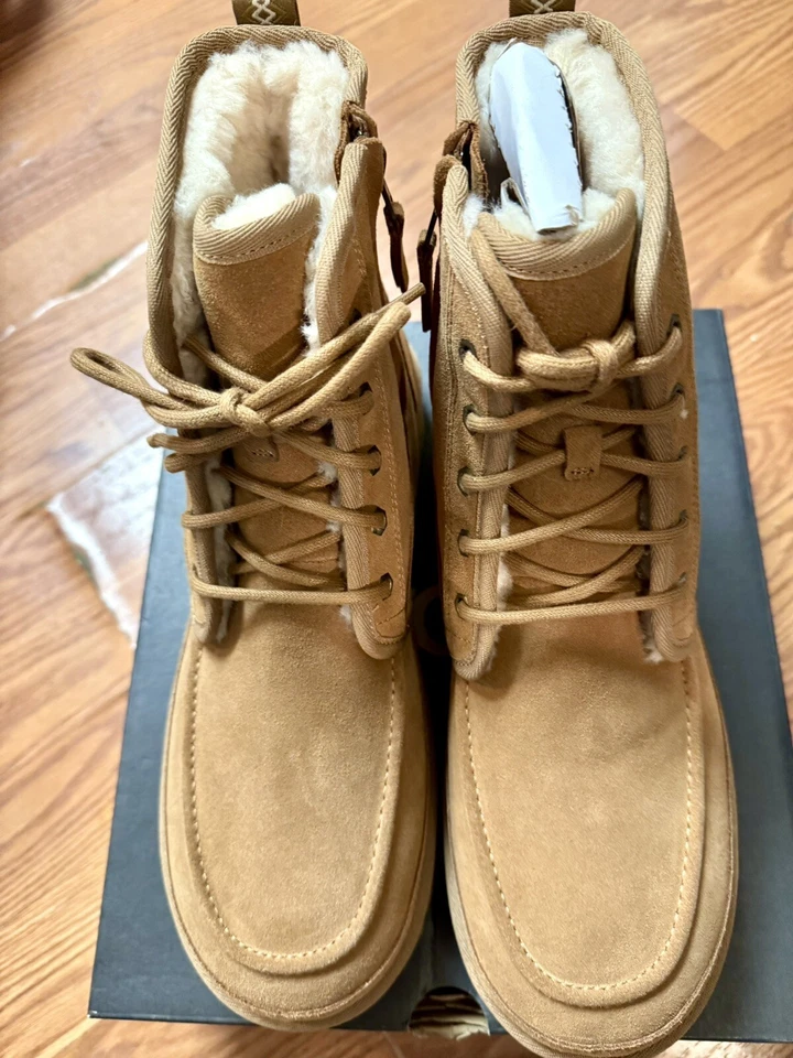 Bota Masculina UGG Neumel Hi Tamanho 12 Castanha Nova Com Etiqueta - Imagem 2 de 4