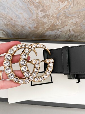 Extra Wide Gucci Pearls Belt Gucci Pearly GG Marmont Belt  display picture 3