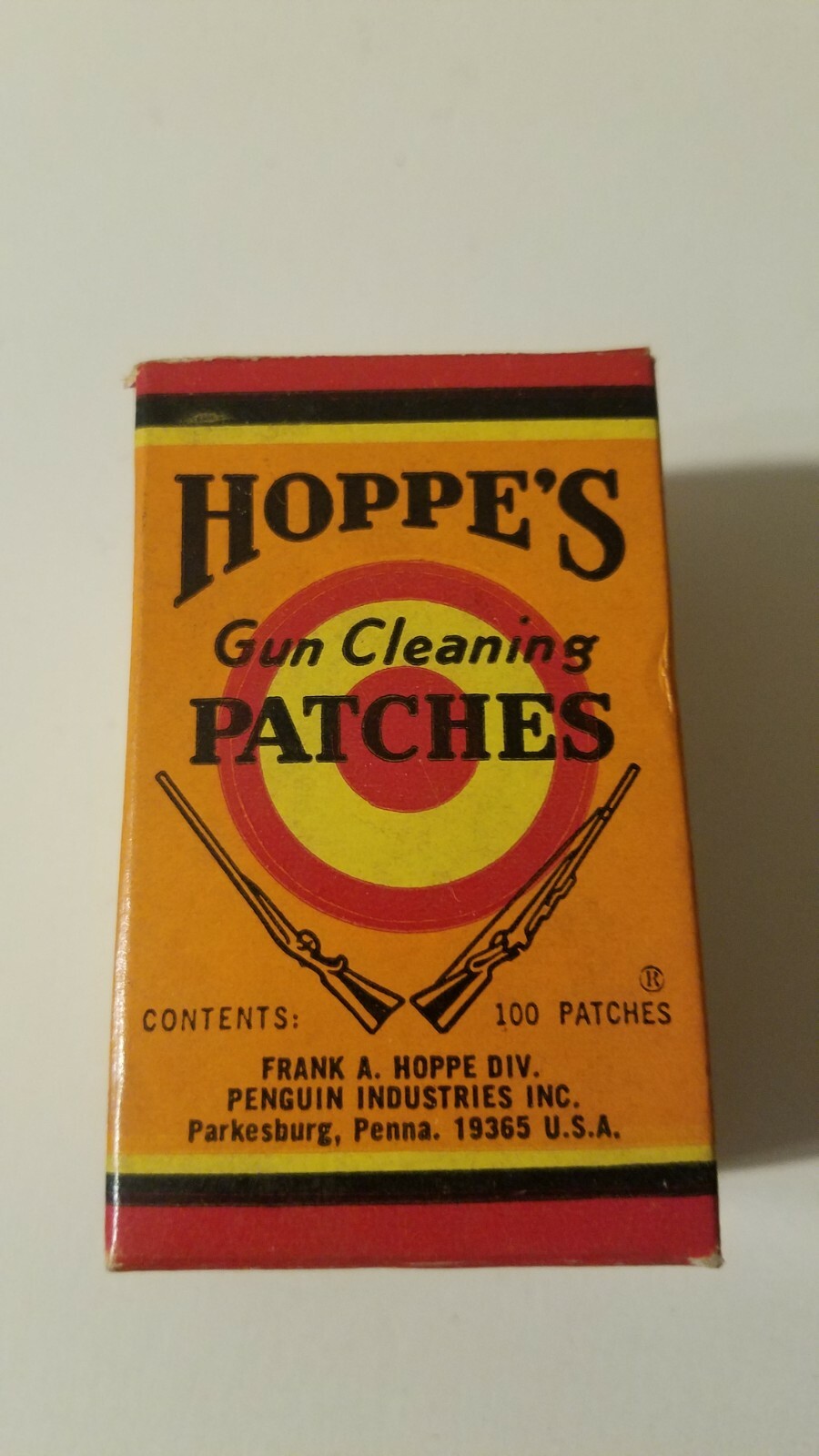 Vintage FULL BOX Hoppe's Gun Cleaning Patches 270 35 Cal. See Pics eBay