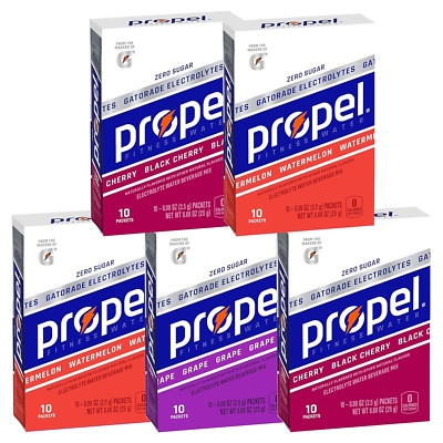 Propel Powder Packets 3 Flavor Variety Pack Electrolytes Vitamins Packaging Vary