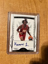 2022-23 Leaf Trinity Basketball - Kamari Lands - Silver ARC Auto #d 10/49