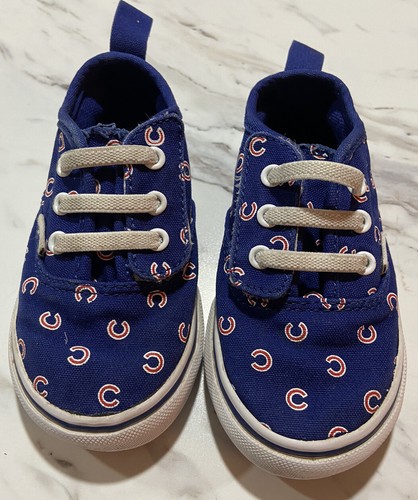 cubs vans slip ons