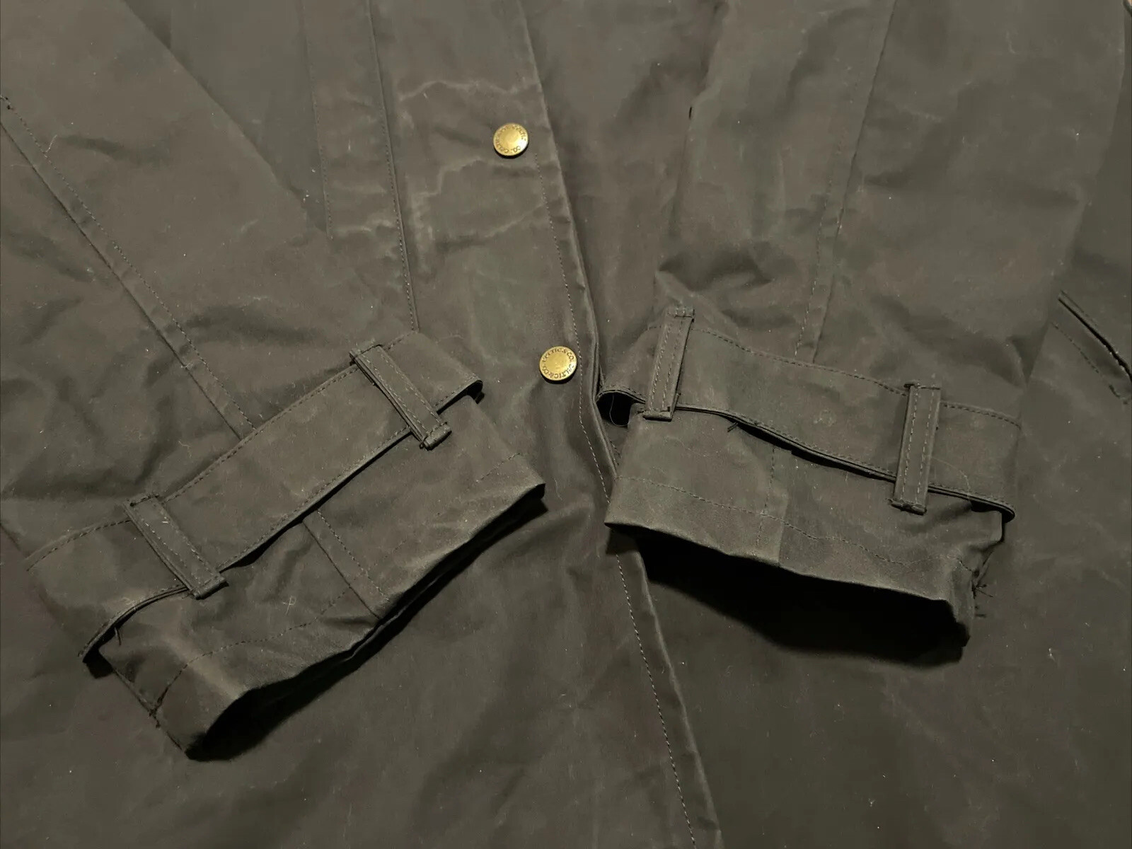 Size 14 Celtic Co Brighton Parka Halley Stevensons Waxed Cotton Coat Rain Jacket image 9